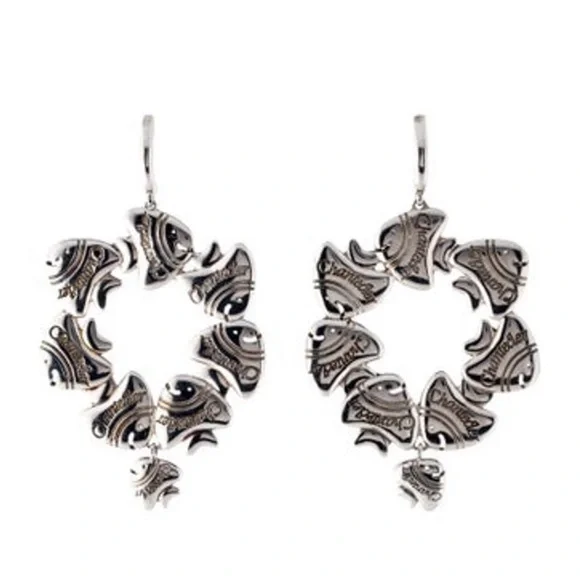 Chantecler Fish Hoop Earrings - Picture 1 of 3